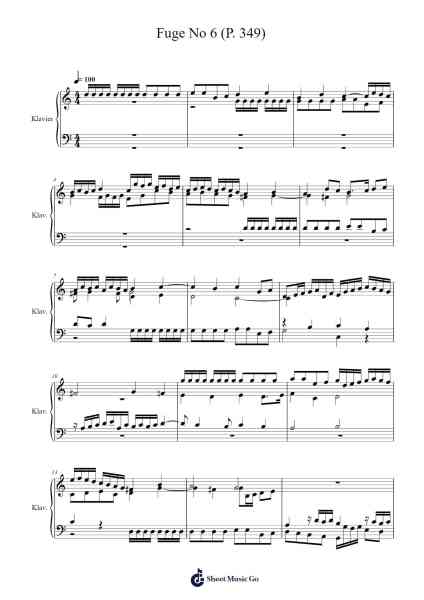 Magnificat octavi toni - Fuge No. 6, P. 349 Sheet Music by Johann Pachelbel-Arr.Bronjean