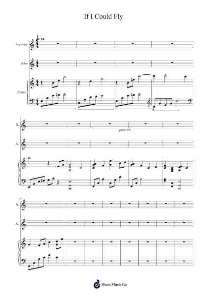 If I Could Fly Sheet Music by Spencox-Arr.Maltzbel Dertosh