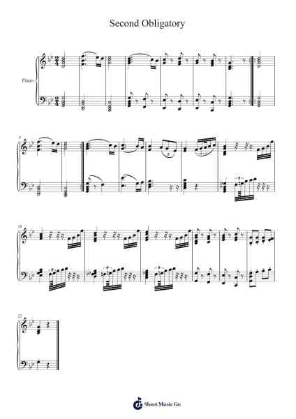 Second Obligatory / First March Sheet Music by Gurdjieff-Arr.Kentfred