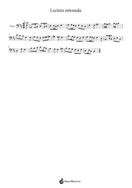 Lectura entonada Sheet Music by -Arr.Krisbe Chadky