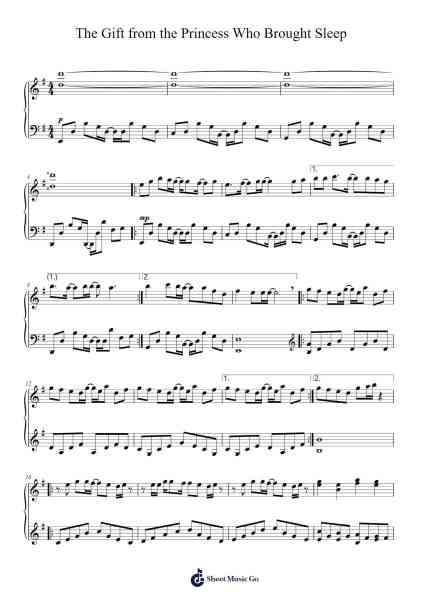 The Gift from the Princess Who Brought Sleep Sheet Music by Mothy-Arr.Chauburne Fowblair
