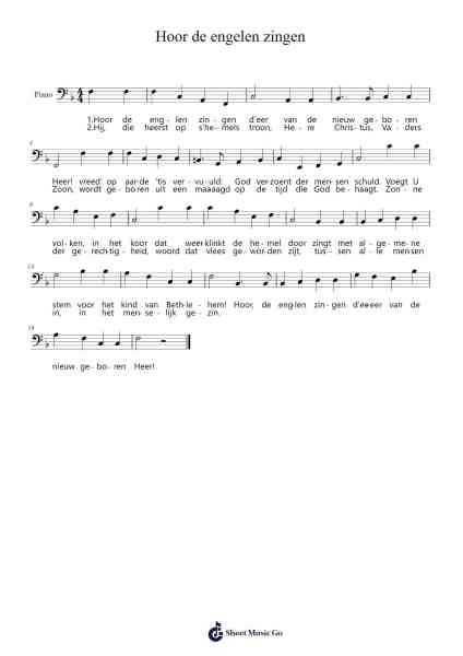 Hoor de engelen zingen Sheet Music by Felix Mendelssohn-Arr.Pearroe