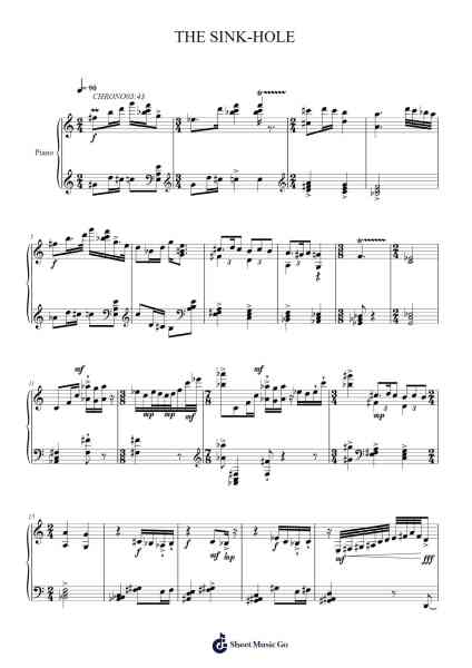 THE SINK-HOLE Sheet Music by T.E. Fleming-Arr.Jesphy Vebmons