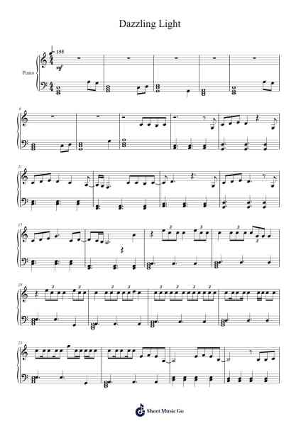 Dazzling Light Sheet Music by ATEEZ-Arr.Gaildie Tedn