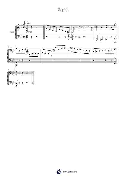Sepia Sheet Music by Indigo Jam Unit-Arr.Stator