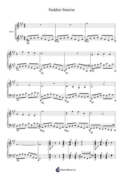 Sudden Sunrise Sheet Music by Owen M. Gray-Arr.Milnett