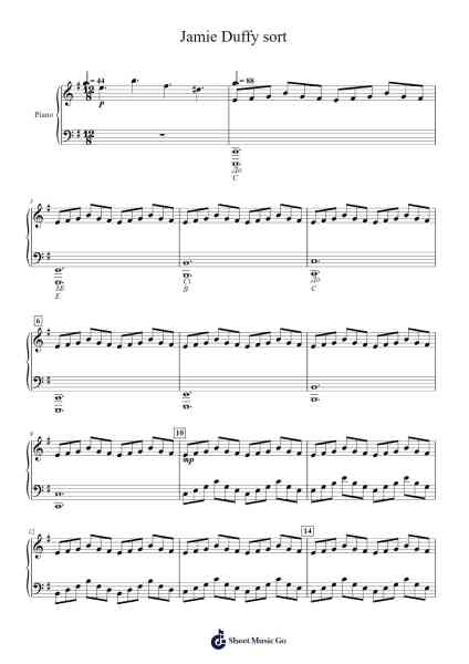 Jamie Duffy sort Sheet Music by Jamie Duffy-Arr.Kylenus Minruth