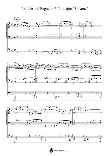 Prelude and Fugue in E-flat Major, BWV 552 "St Anne" Sheet Music by Johann Sebastian Bach-Arr.Deanlay Dulsnow
