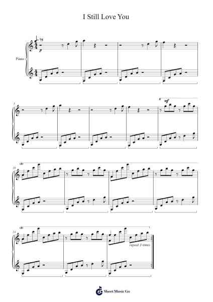 I Still Love You Sheet Music by Dan Salvato-Arr.Beautle