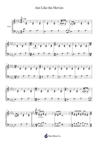Just Like the Movies Sheet Music by Regina Spektor-Arr.Peay