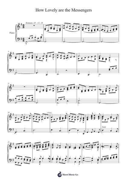 How Lovely are the Messengers Sheet Music by Felix Mendelssohn-Batholdy-Arr.Quinclair Chrisnions