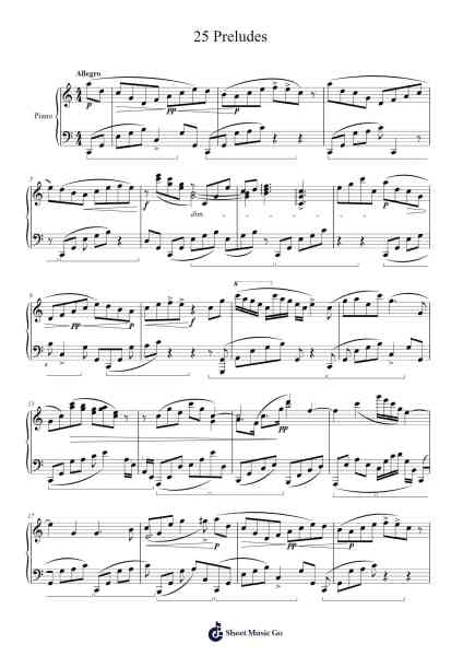Prelude in C Major Sheet Music by danubioa09121-Arr.Jansean