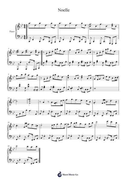 Noelle Sheet Music by Toby Fox-Arr.Cherlian Zimreed