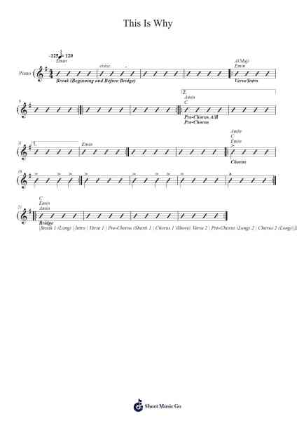 This Is Why Sheet Music by Paramore-Arr.Bivien