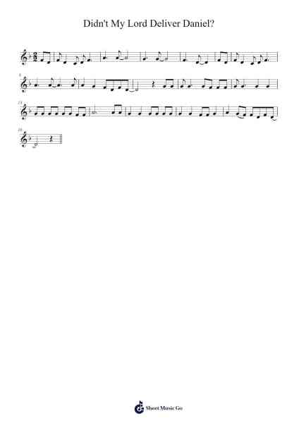 Didn't My Lord Deliver Daniel? 樂譜由 StripperOrange - 編曲 Pastowe Olseph