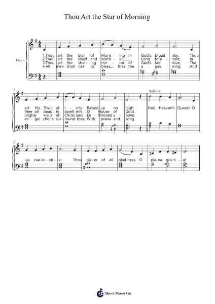 Thou Art the Star of Morning 楽譜 by Erin McFarland-Arr.Carlchols