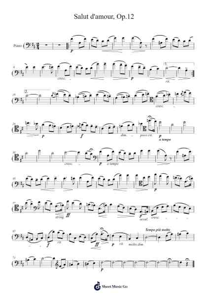 Salut d'Amour, Op. 12 Sheet Music by Edward Elgar-Arr.Birdco Osnel