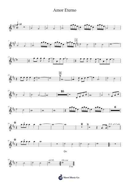 Amor Eterno Sheet Music by Rocío Dúrcal-Arr.Roxantab Mushaw