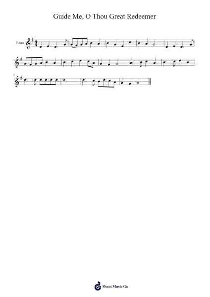 Guide Me, O Thou Great Redeemer Sheet Music by John Hughes-Arr.Dekes