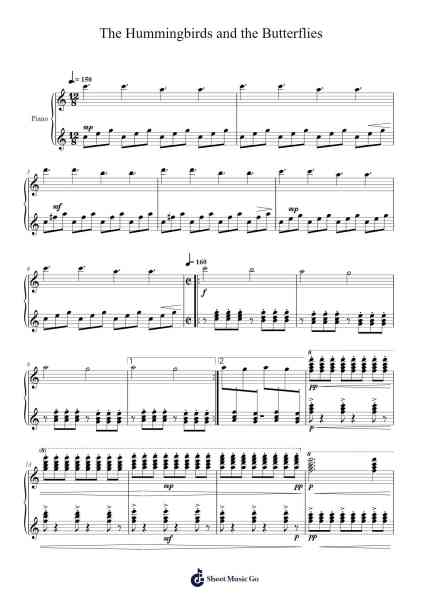 The Hummingbirds and the Butterflies 樂譜由 Aaron Steel - 編曲 Polwer Sharpger