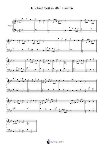 Cantata No. 51, "Jauchzet Gott in allen Landen", BWV 51 Sheet Music by Johann Sebastian Bach-Arr.Felnah Puvien