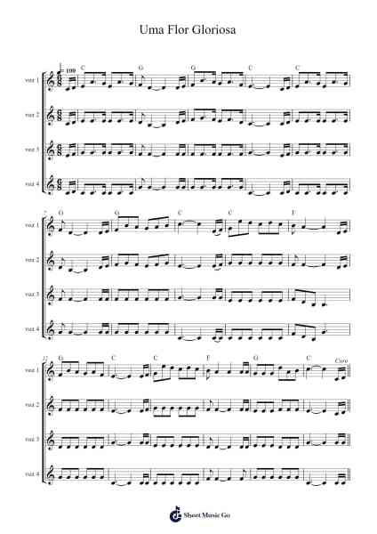 Uma Flor Gloriosa Sheet Music by Misc Traditional-Arr.Jimdrea