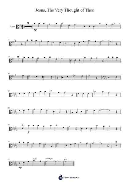 Jesus, The Very Thought of Thee Sheet Music by undefined-Arr.Cashlyle Windnix