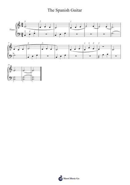 The Spanish Guitar Sheet Music by Francesco Molino-Arr.Bowreed