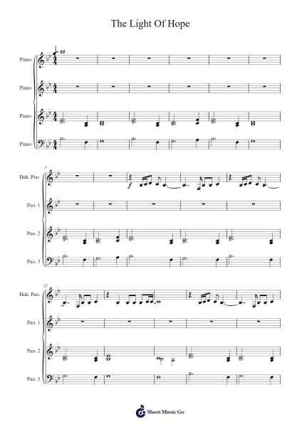 The Light Of Hope Sheet Music by Misc Computer Games-Arr.Feleste Johnren