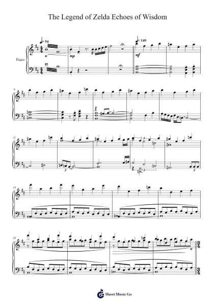 The Legend of Zelda Echoes of Wisdom Sheet Music by Nintendo Entertainment-Arr.Hudcie Rhoclark