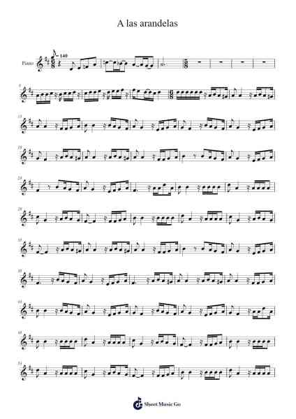 A las arandelas Sheet Music by Taclare Clarsmith-Arr.Egger Daveky