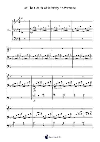 At The Center of Industry / Severance Sheet Music by Theodore Shapiro-Arr.Cliffcam Whbill
