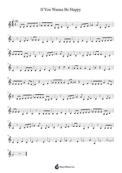 If You Wanna Be Happy Sheet Music by undefined-Arr.Mattvelt