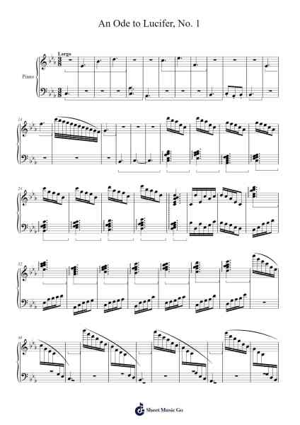 An Ode to Lucifer, No. 1 Sheet Music by V. K. Kazmi-Arr.Fastjean