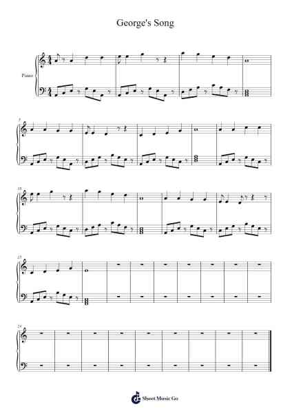 George's Song Sheet Music by George Plant-Arr.Latbel Conler