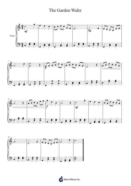 The Garden Waltz Sheet Music by Anagha Namboodiri-Arr.Kercox