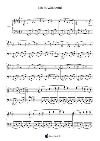 Life is Wonderful Sheet Music by William Gillock-Arr.Westier Haylay