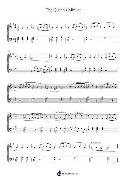 The Queen's Minuet Sheet Music by William Gillock-Arr.Odemick
