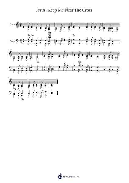 Jesus, Keep Me Near The Cross Sheet Music by Fanny Crosby-Arr.Hilltim Moobright