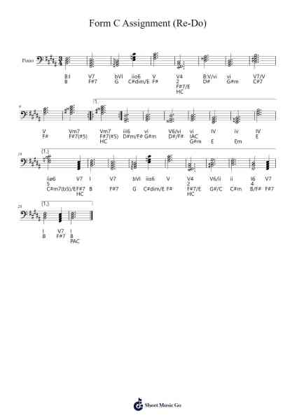 Form C Assignment (Re-Do) Sheet Music by Wolis-Arr.Guygray