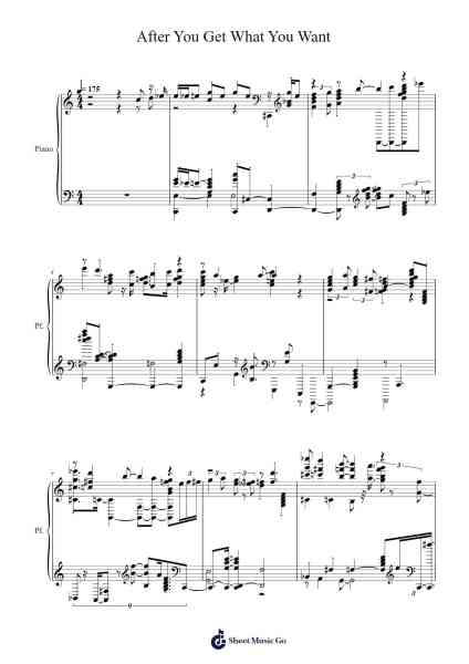 After You Get What You Want Sheet Music by -Arr.Wattsh