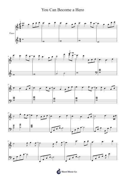 You Can Become a Hero Sheet Music by Yuki Hayashi-Arr.Comnions Irlay