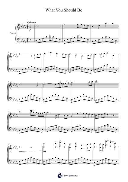 What You Should Be Sheet Music by Olvieve-Arr.Mortion Woolftab