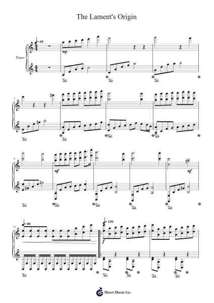 The Lament's Origin Sheet Music by Walia Chamfoe-Arr.Alsriah