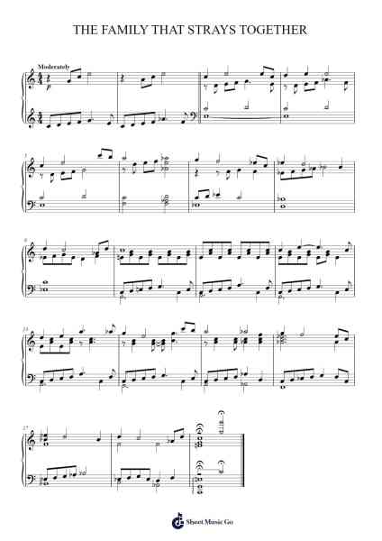 The Family That Strays Together Sheet Music oleh Michael Giacchino-Arr.Songes