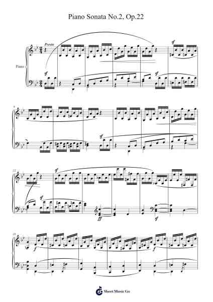 Piano Sonata No. 2 in G Minor, Op. 22 Sheet Music by Robert Schumann-Arr.Vicline Byzer