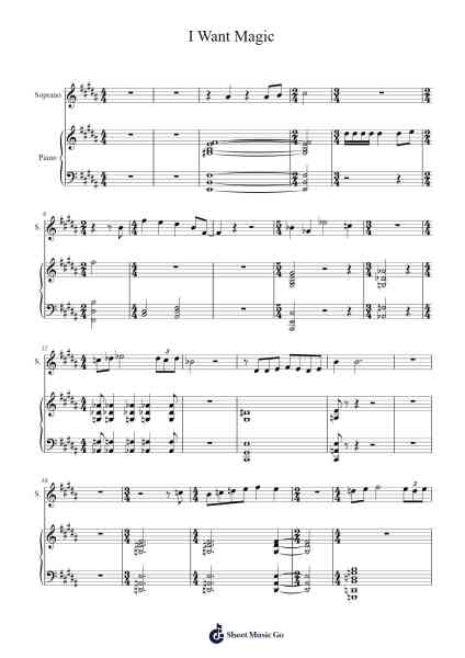 I Want Magic Sheet Music by Previn-Arr.Trollstal
