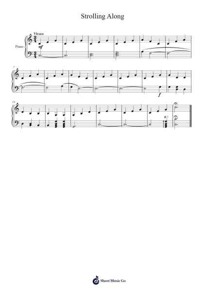 Strolling Along Sheet Music by Mcwilde-Arr.Colbard Ramsdick