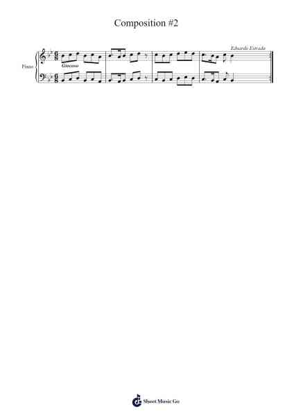 Composition #2 Sheet Music by -Arr.Dartricia Curcrofts