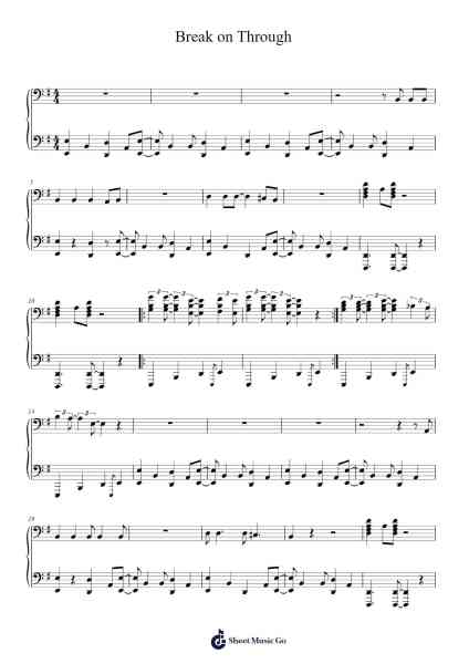 Break on Through Sheet Music by The Doors-Arr.Thadean Chilridge